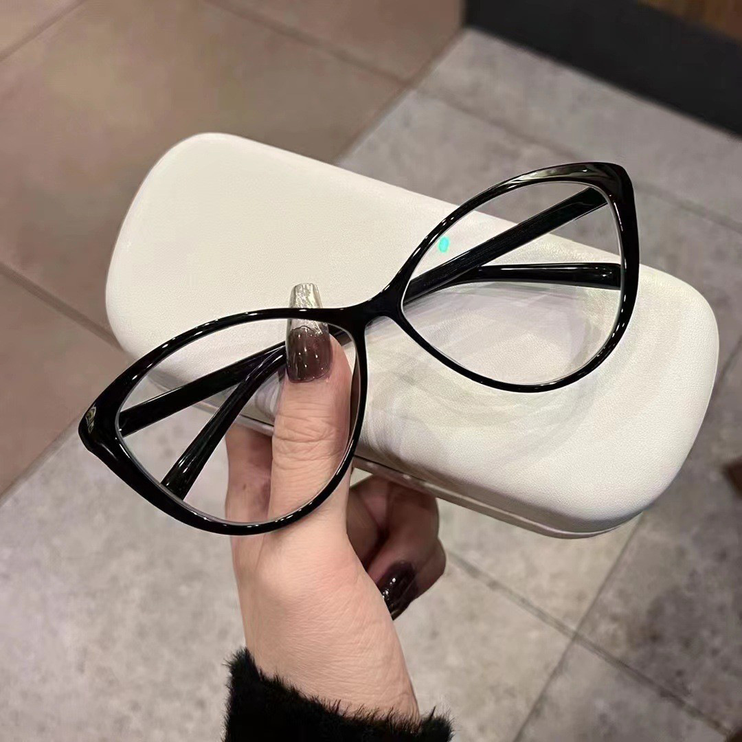 Women's Glasses Cat's Eye Classic Cat Eye Anti Blue Light Eyeglasses Versatile Lightweight Frames Ideal For Working On Computers Using Smartphones And Browsing Online