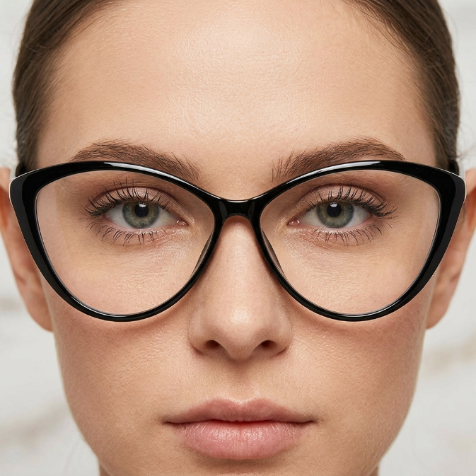 Women's Glasses Cat's Eye Classic Cat Eye Anti Blue Light Eyeglasses Versatile Lightweight Frames Ideal For Working On Computers Using Smartphones And Browsing Online