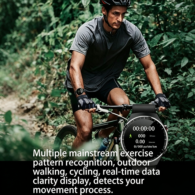 Utarudi GS90 Outdoor Smartwatch | Bluetooth Calls, 3 Replaceable Straps, Heart Rate and Blood Oxygen Monitoring, IP67 Waterproof Fitness Smartwatch