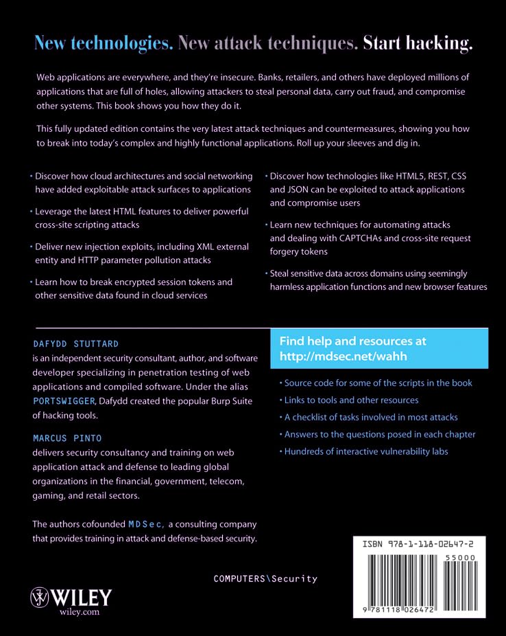 The Web Application Hacker's Handbook: Finding and Exploiting Security Flaws Book By Dafydd Stuttard And Marcus Pinto