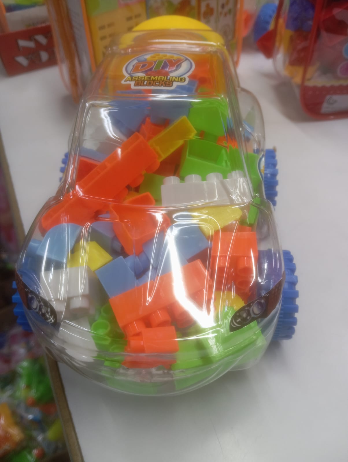 Educational Building Blocks Toy Vehicle Set Creative Construction Bricks Storage Car Learning Gift for Children