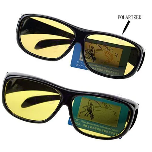 Hd Night Vision Driving Glasses Plus Free Dark Glasses