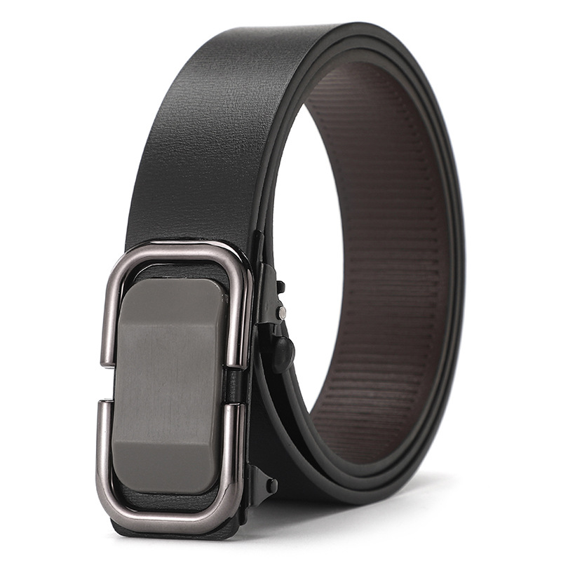 Men Belts Automatic Buckle Belt PU Leather Inner Wear Toothless High Quality Belts For Men Leather Strap Casual Business Jeans Belts Men Luxury Designer Brand