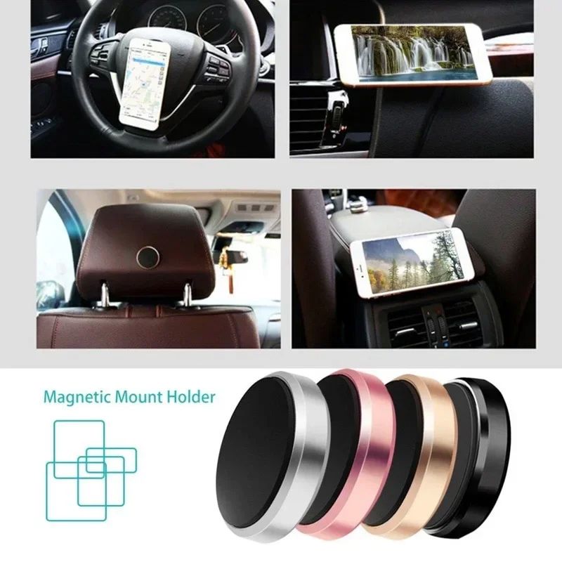 New Arrival Sucker Car Phone Holder Universal Magnetic Mount Bracket Stick On Car Phone Stand for iPhone Xiaomi Huawei Samsung Dashboard Wall Mounted Car Magnet Sticke