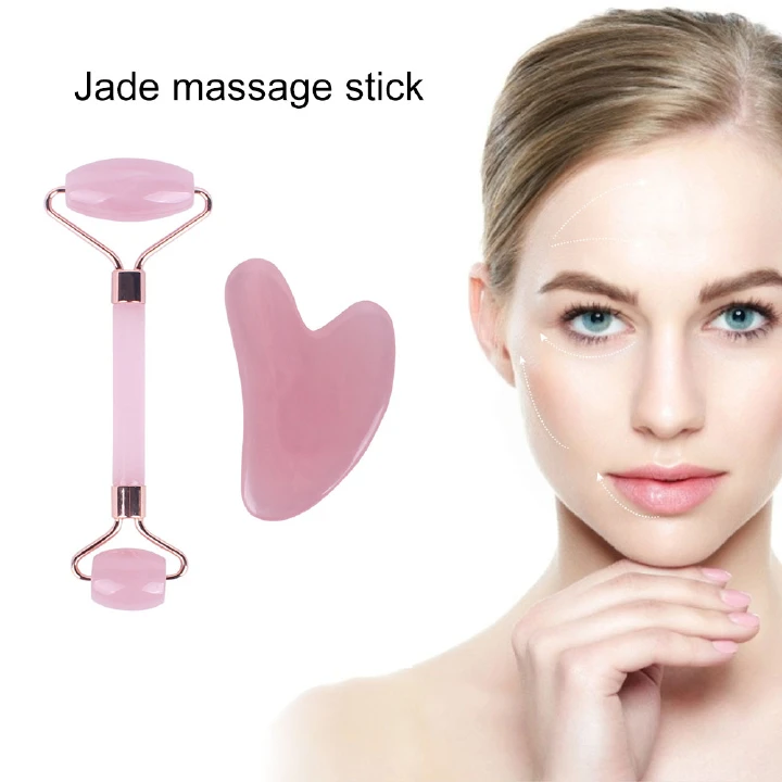 ink Roller Massager Resin Guasha Scraping Board Facial Skin Care guasha massage for face Scraper SPA Massager Acupuncture Tools 2pcs
