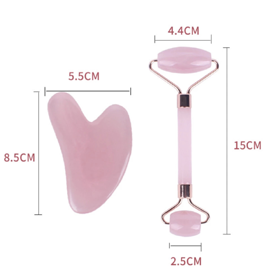 ink Roller Massager Resin Guasha Scraping Board Facial Skin Care guasha massage for face Scraper SPA Massager Acupuncture Tools 2pcs