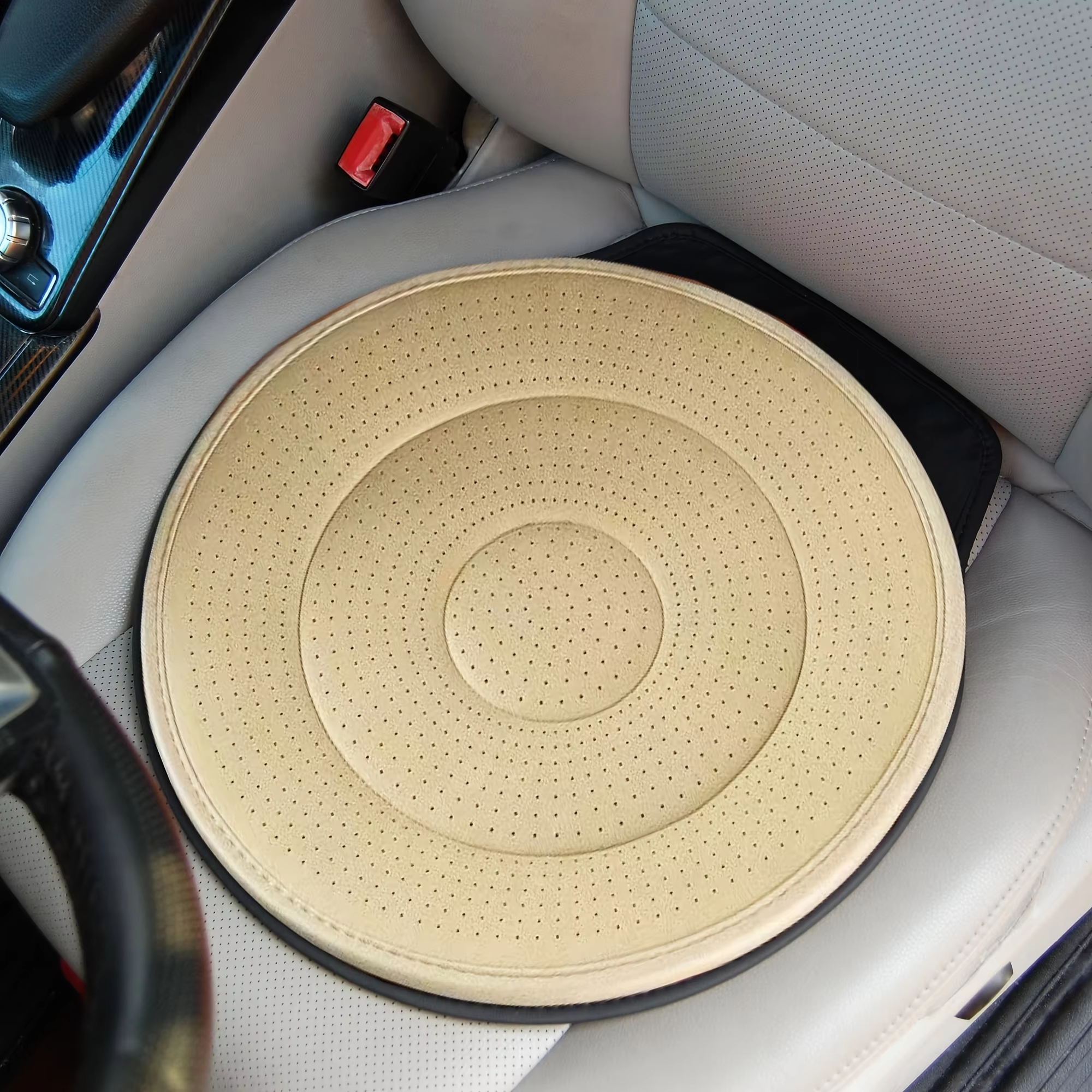 1pc car interior 360-degree rotating car seat cushion, all-season universal, multi-functional mobile car seat cushion, easy inst