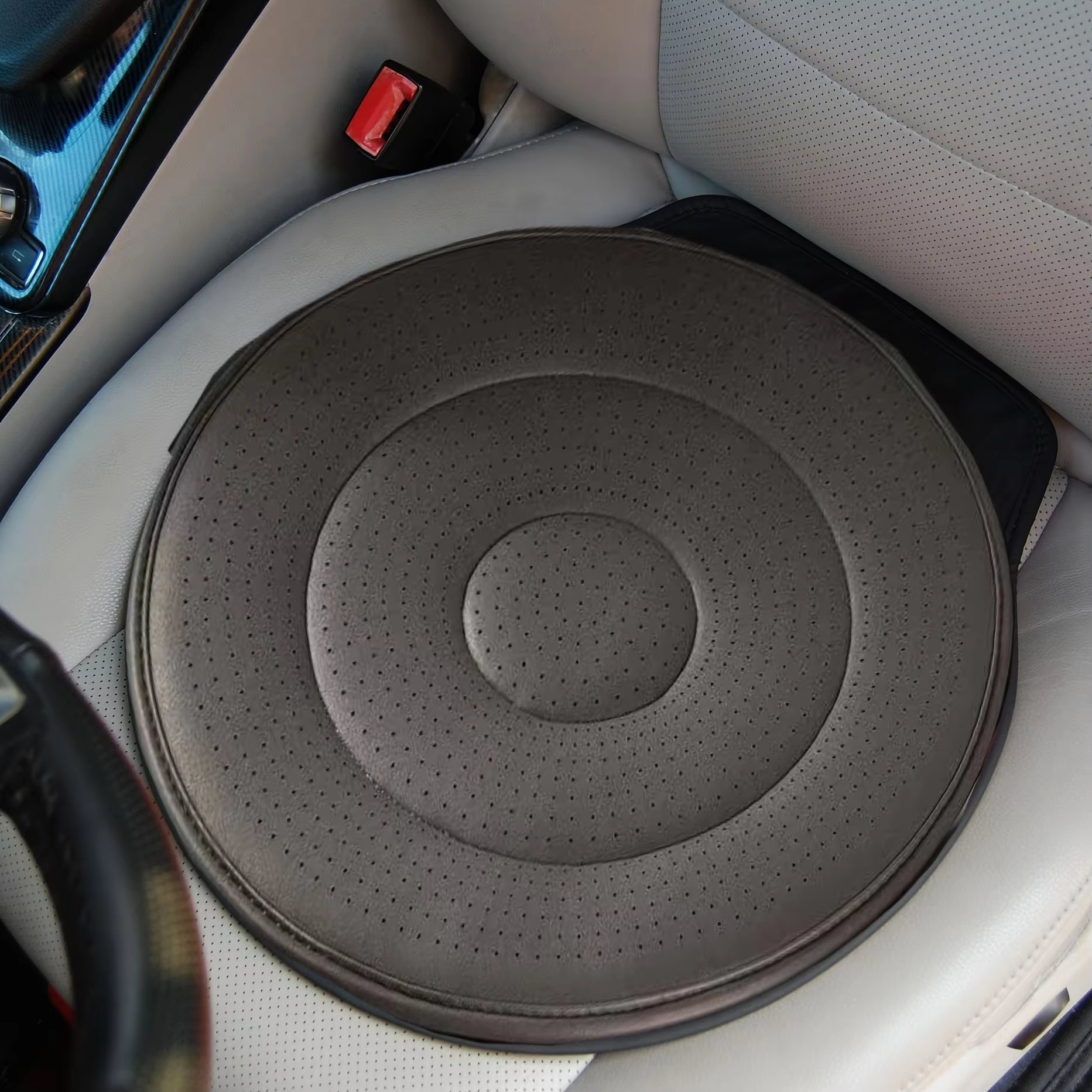 1pc car interior 360-degree rotating car seat cushion, all-season universal, multi-functional mobile car seat cushion, easy inst