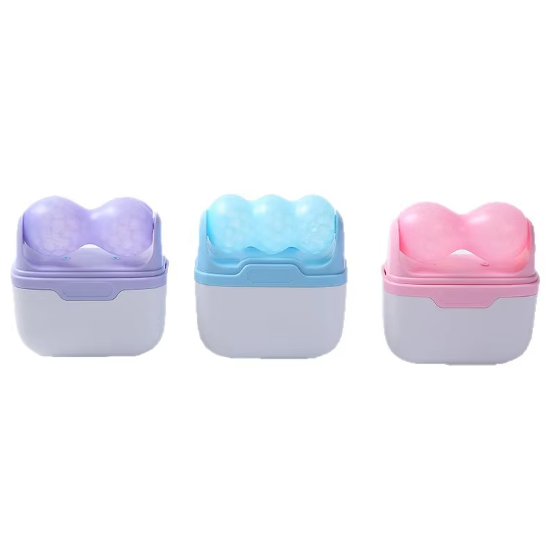 Double Head Portable Ice Roller Facial Massager Handheld Skin Soothing Beauty Instrument for Home Use
