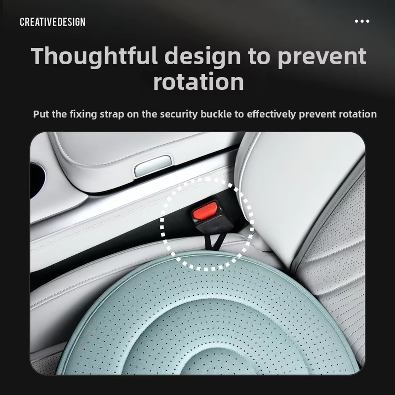 1pc car interior 360-degree rotating car seat cushion, all-season universal, multi-functional mobile car seat cushion, easy inst