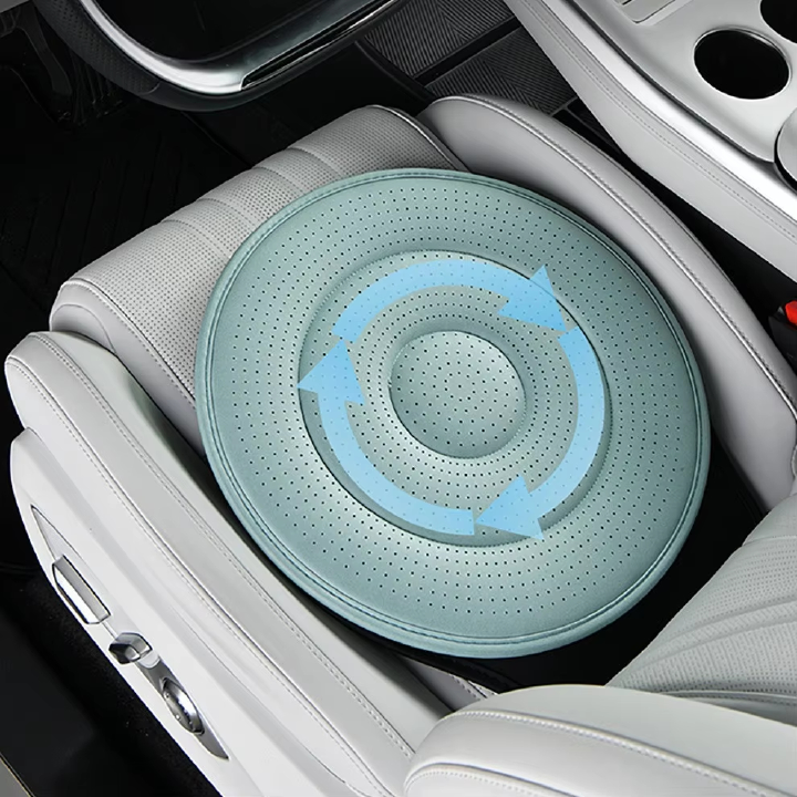 1pc car interior 360-degree rotating car seat cushion, all-season universal, multi-functional mobile car seat cushion, easy inst