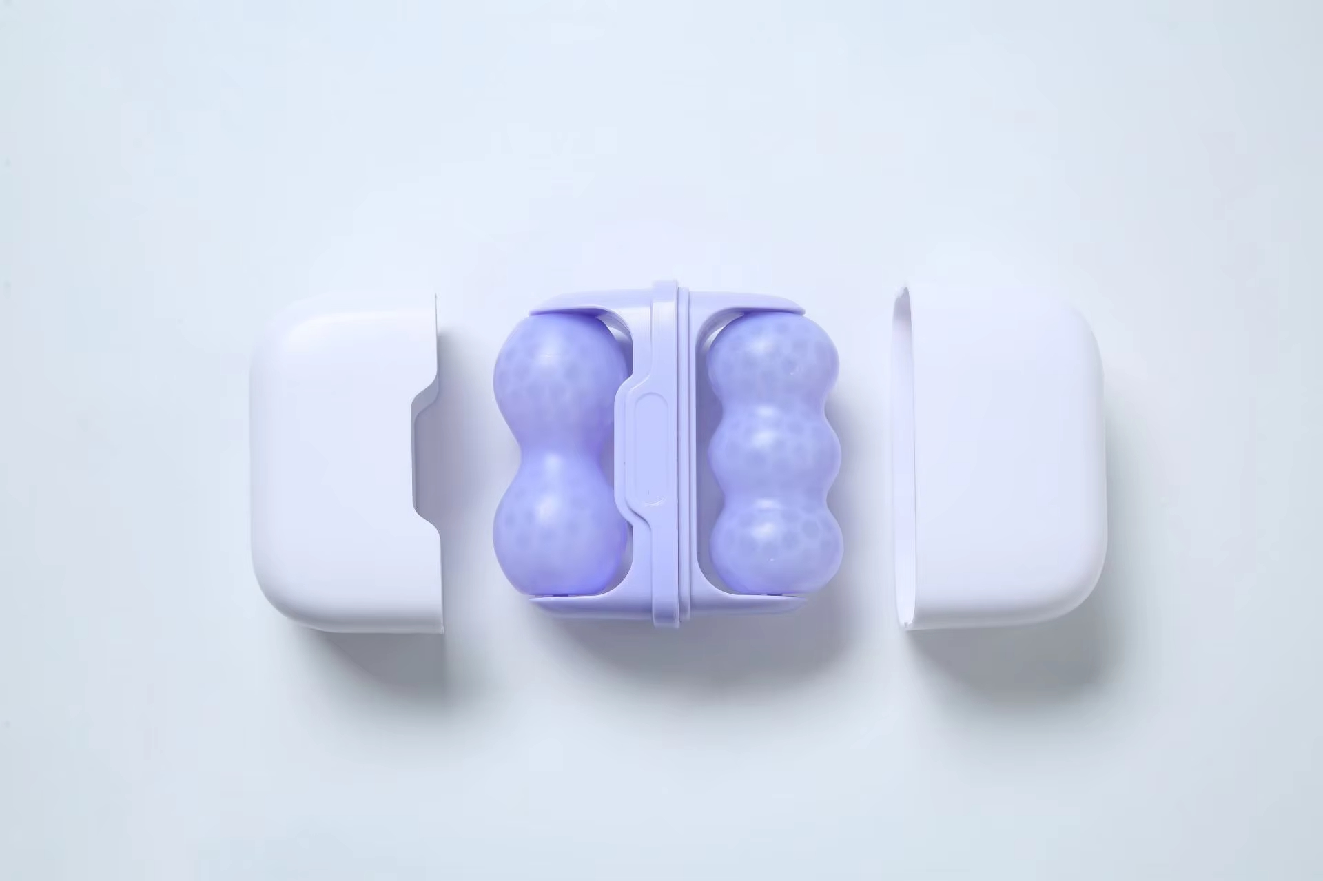 Double Head Portable Ice Roller Facial Massager Handheld Skin Soothing Beauty Instrument for Home Use