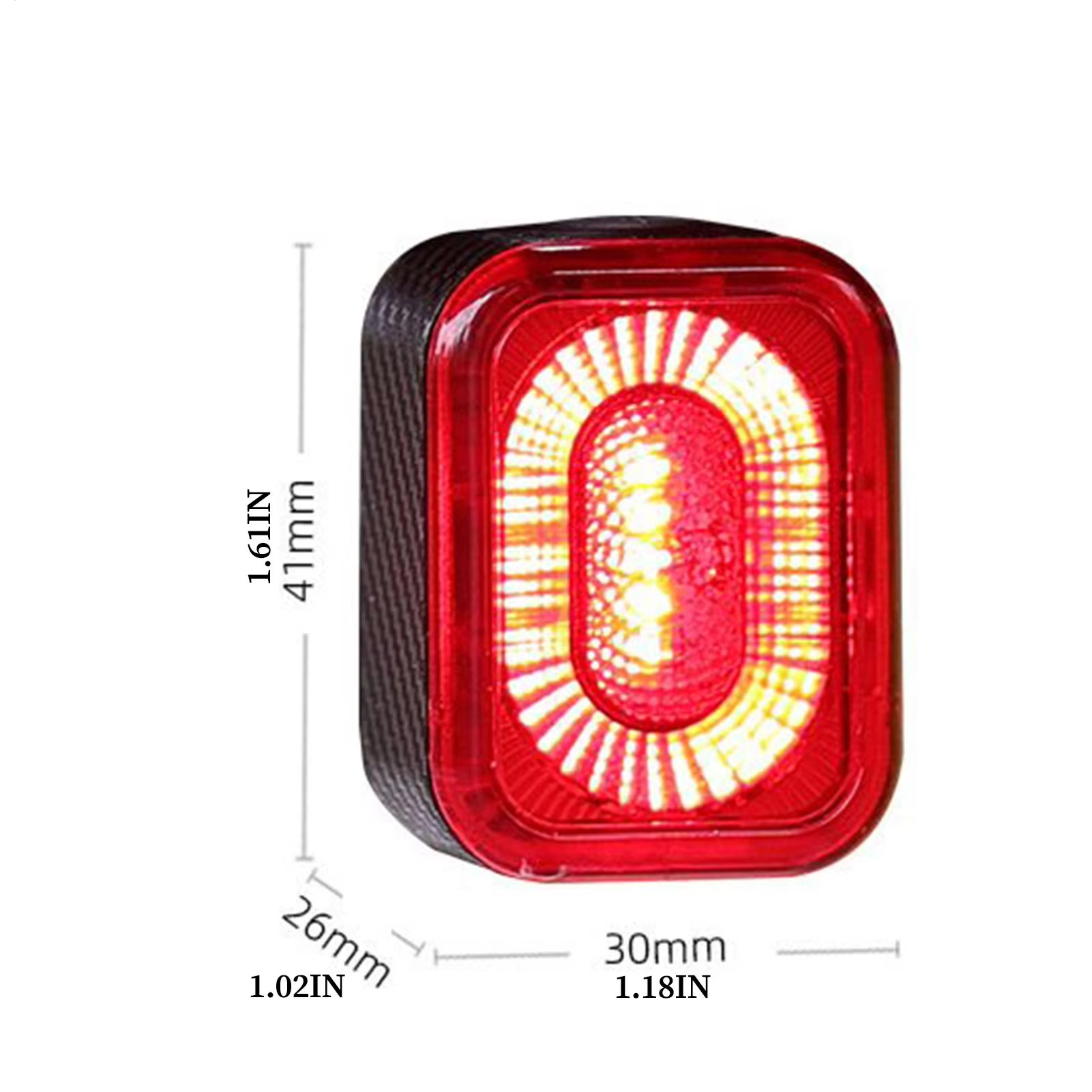 Smart Brake Sensing Bike Tail Light Waterproof 4-Mode Super Bright Day Night Riding for Safety Warning, Road Mountain Cycling