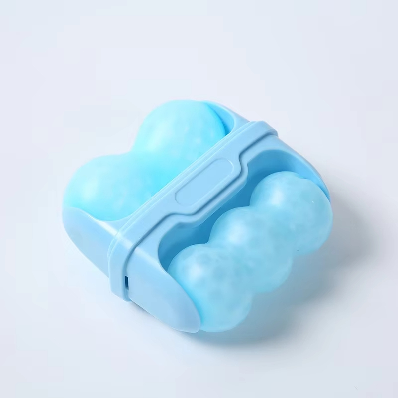 Double Head Portable Ice Roller Facial Massager Handheld Skin Soothing Beauty Instrument for Home Use