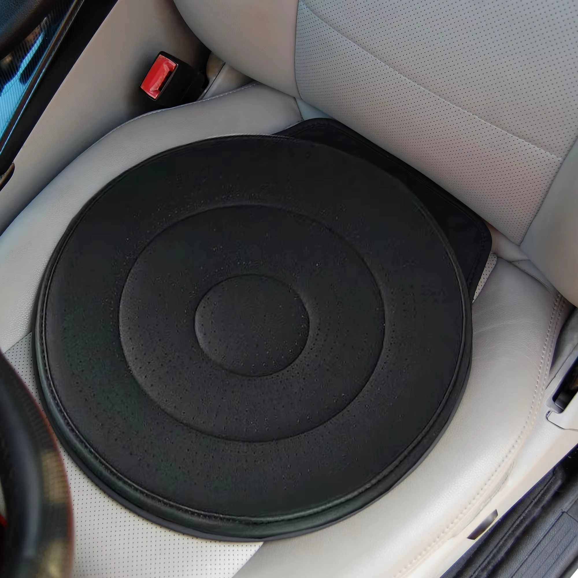 1pc car interior 360-degree rotating car seat cushion, all-season universal, multi-functional mobile car seat cushion, easy inst