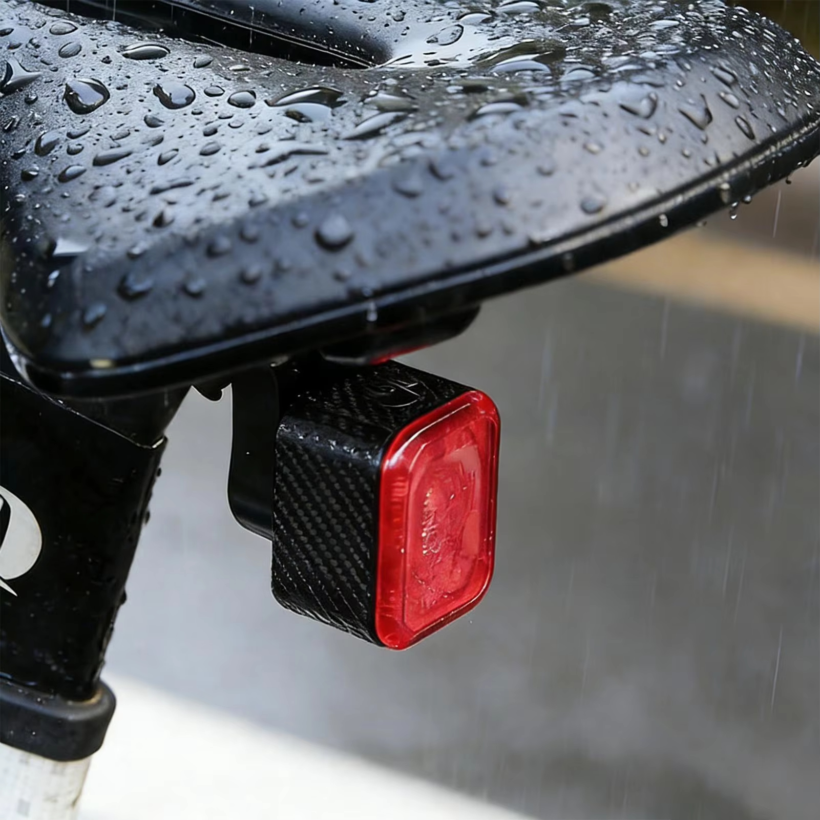 Smart Brake Sensing Bike Tail Light Waterproof 4-Mode Super Bright Day Night Riding for Safety Warning, Road Mountain Cycling