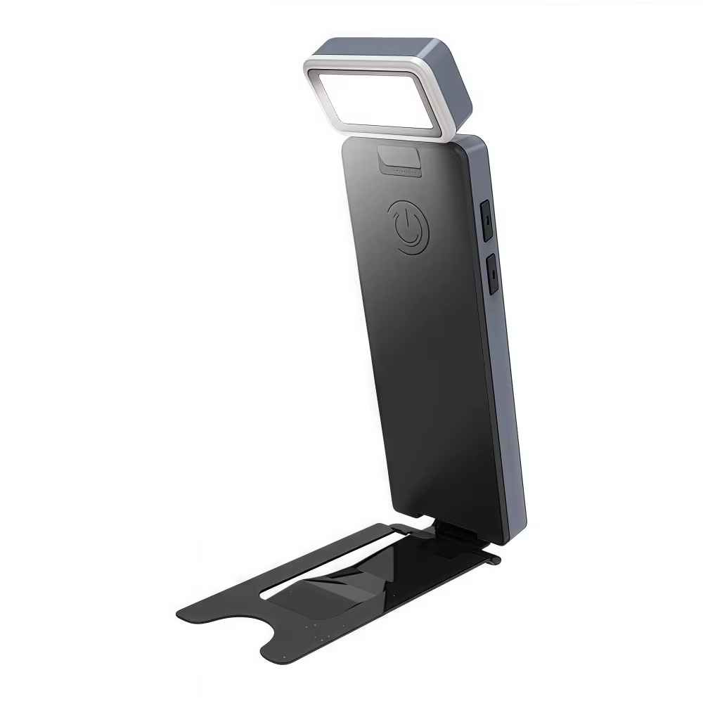 LED Clip-On Book Light Rechargeable 3 Colors Bookmark Lamp 5 Brightness Eye-Protection Mini Book Lamp Night Bed Reading