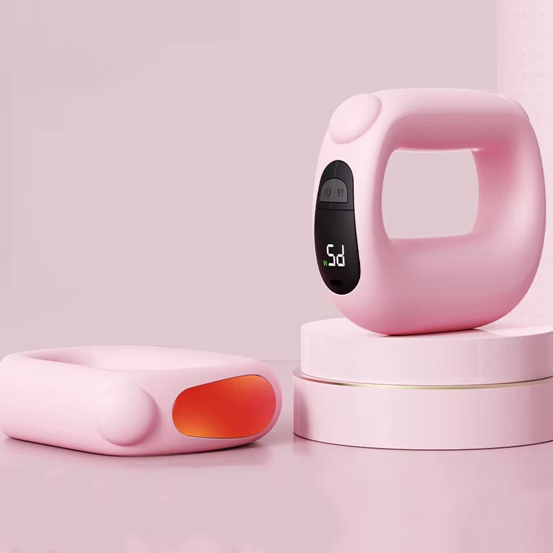 Handheld massage ring vibrating massager shoulder and neck yoga ring mini hot compress ems massager