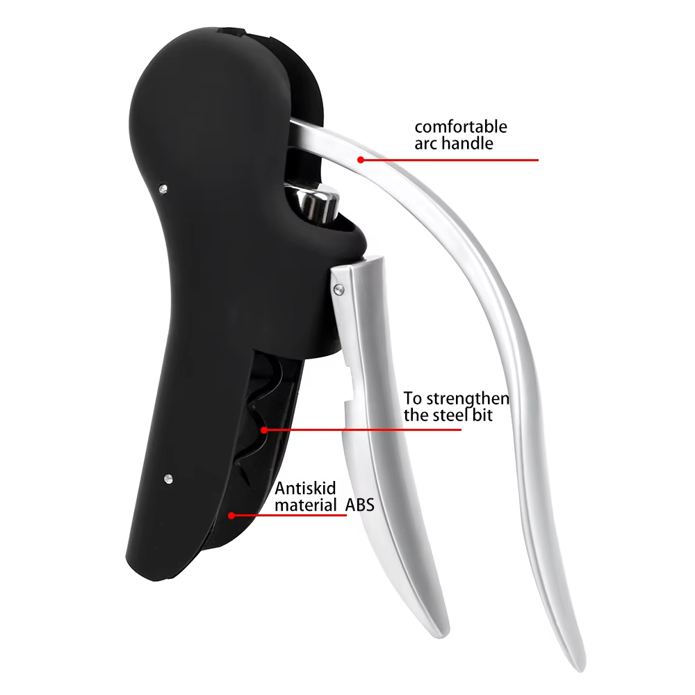 Foil Cutter Bar Lever Corkscrew Wine Tool Set Cork Drill Lifter Kit Convenient Bottle Openers Kitchen Accessories