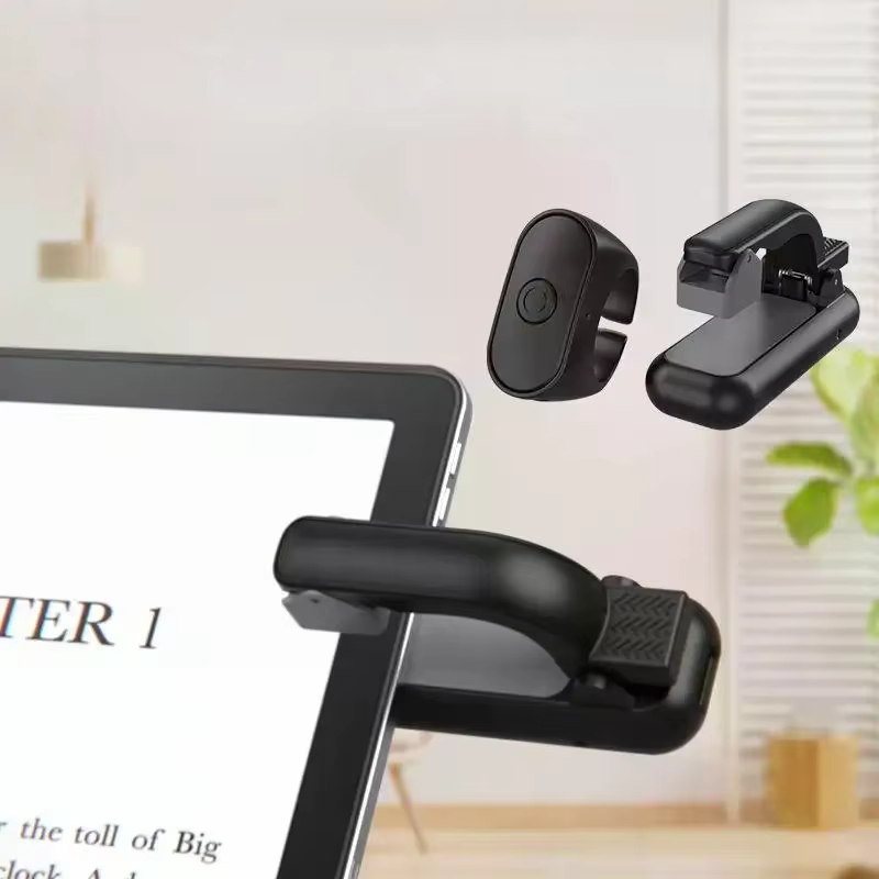 1 Set 2-in-1 Lightweight E-book Page Turner Remote Record Triggers For E-book Reading ABS Page Turner Remote