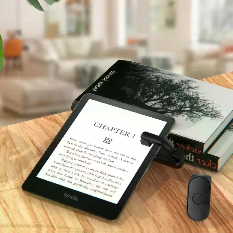 1 Set 2-in-1 Lightweight E-book Page Turner Remote Record Triggers For E-book Reading ABS Page Turner Remote