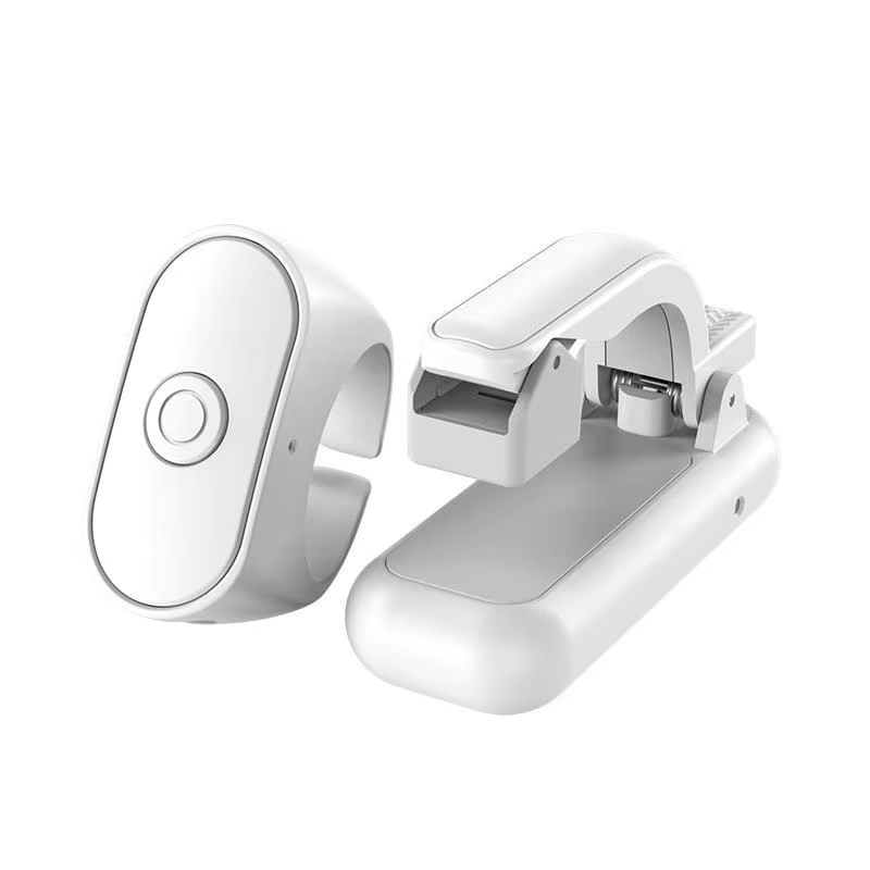1 Set 2-in-1 Lightweight E-book Page Turner Remote Record Triggers For E-book Reading ABS Page Turner Remote