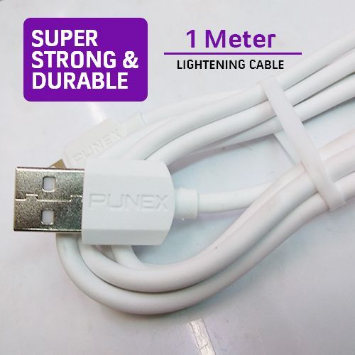 Punex PU-100 1M Micro USB Fast Charging & Data Sync Cable 3.1A Durable USB Charger Cable for Android Phones, Tablets, Power Banks & Other Micro USB Devices