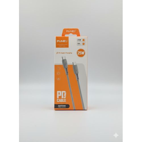 Punex 2M Long USB-C to USB-C Charging And Data Cable Type-C to Type-C Fast Charging