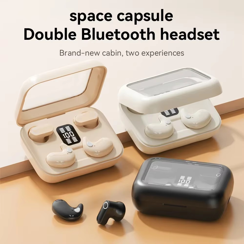 TWS In-ear Headphones HIFI Subwoofer 2-in-1 Bluetooth Earpods True Wireless HD Digital Display Twin Earphones With Mic Earplugs Noise Reduction Earbuds