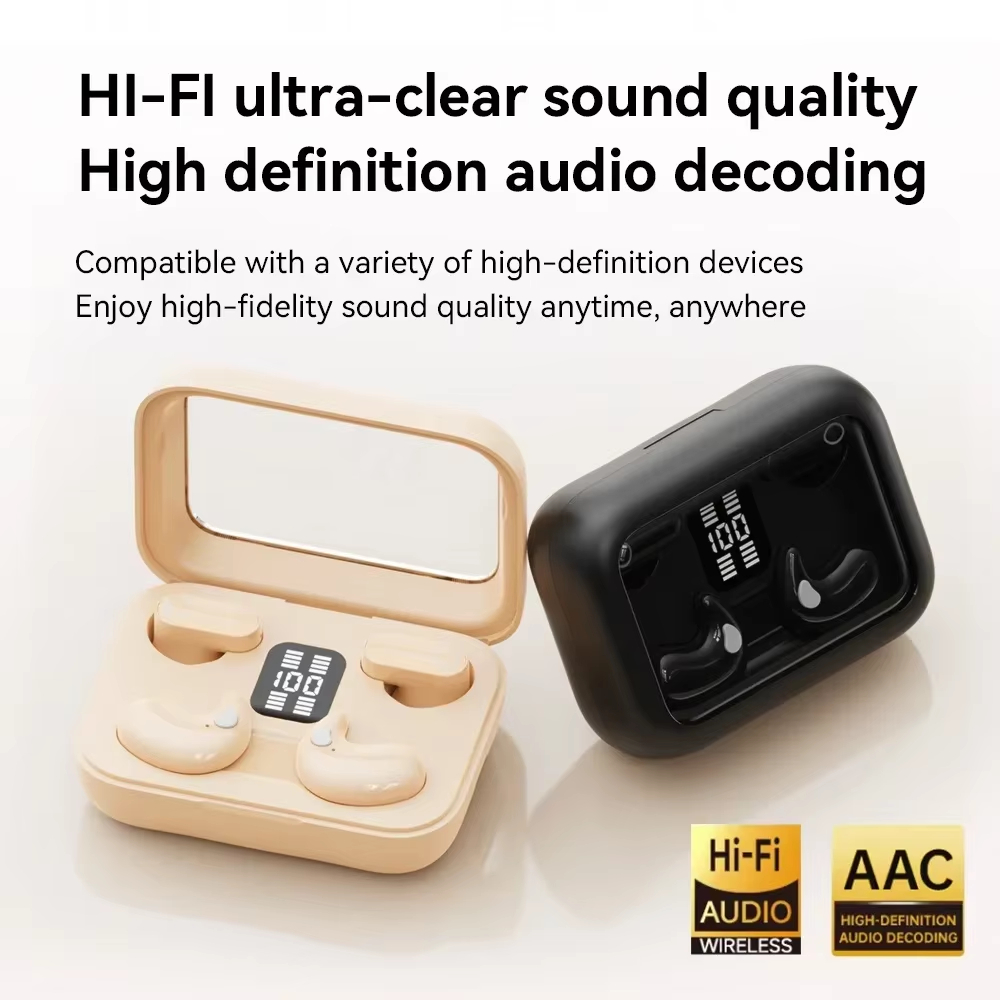 TWS In-ear Headphones HIFI Subwoofer 2-in-1 Bluetooth Earpods True Wireless HD Digital Display Twin Earphones With Mic Earplugs Noise Reduction Earbuds