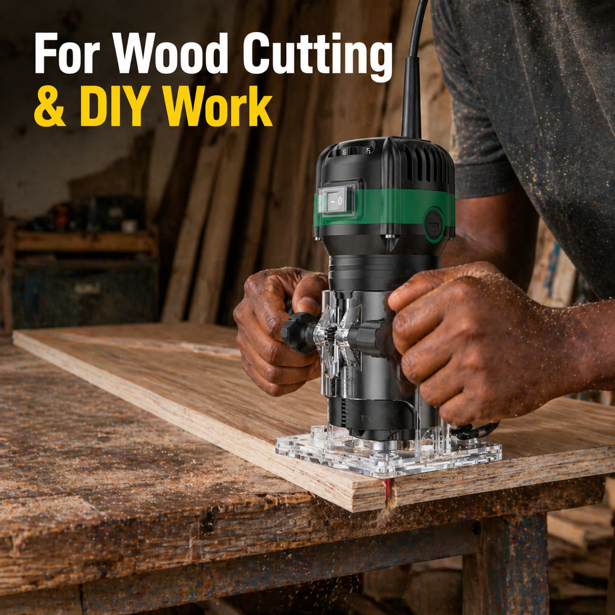 Laminate Router Kit Best price for 800W Electric Wood Router Trimmer – Woodworking Laminate ...