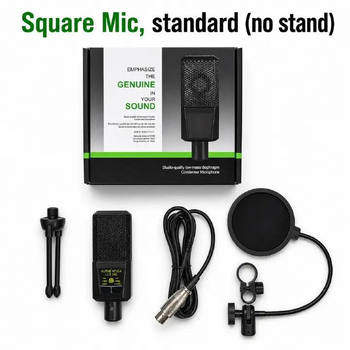 Professional Microphone Set  – Multiple Options Available (With or Without Sound Card)   for Streaming & Recording PC microphone, recording studio, condenser microphone, game live broadcast, KTV