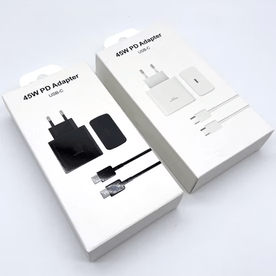 Samsung 45W PD Fast Charger USB Type C Power Adapter Super Fast Charging 2.0 Wall Charger for Samsung Galaxy S Series Note Series Android Phones Tablets Original Quality Charger