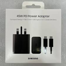 Samsung 45W PD Fast Charger USB Type C Power Adapter Super Fast Charging 2.0 Wall Charger for Samsung Galaxy S Series Note Series Android Phones Tablets Original Quality Charger