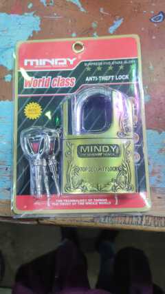 Mindy Top Anti-Burglar Theft Zinc Alloy High Security Padlock With 3 Keys