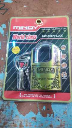 Mindy Top Anti-Burglar Theft Zinc Alloy High Security Padlock With 3 Keys