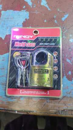 Mindy Top Anti-Burglar Theft Zinc Alloy High Security Padlock With 3 Keys