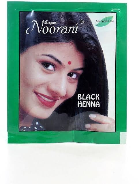 Noorani Ammonia Free Black Henna Hair Dye – Natural Hair Color for Gray Coverage