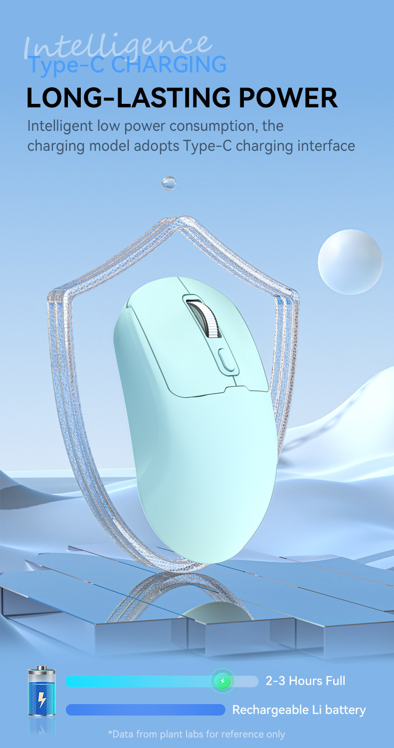 Rechargeable Mouse Wireless Mouse Bluetooth Dual-Mode Silent Office Laptop Peripheral Mouse