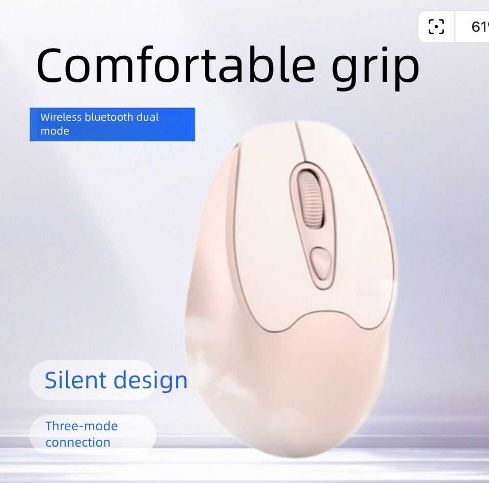 Rechargeable Mouse Wireless Mouse Bluetooth Mouse Type-C Port Charging Office Silent Laptop Wireless Mice