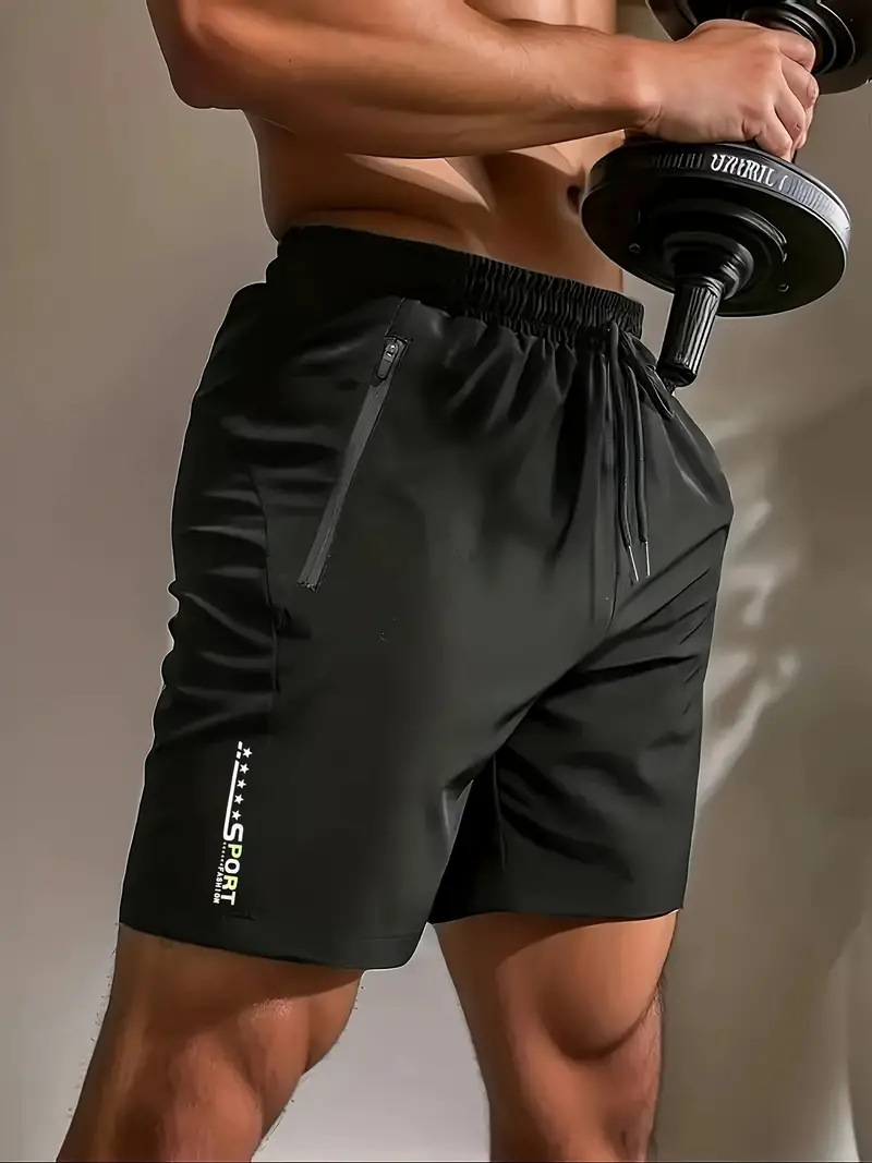 Summer Men's Quick-Dry Sports Shorts Casual Loose Breathable Thin Straight Five-Point Pants Men's Bottoms Shorts