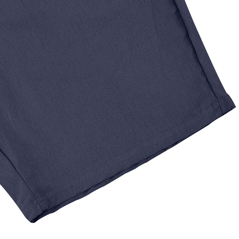 Men's Clothing Sets Two-Piece Outfits Summer Men's Loose Casual Linen Breathable Polo Shirt Short Sleeved Beach Shorts Set