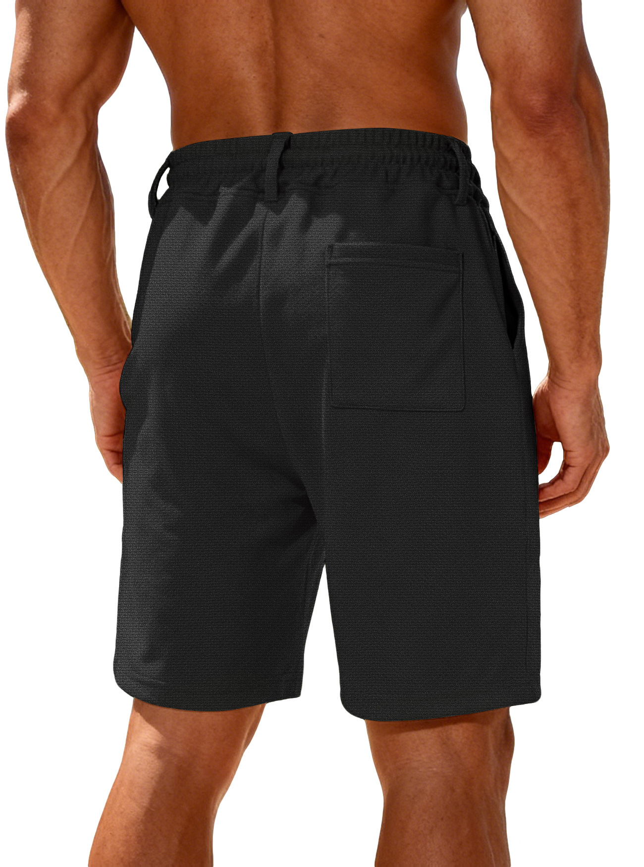 Men's Bottoms Shorts Men's Summer Heavyweight Knit Quick-Dry Large-Size Loose Work Beach Shorts