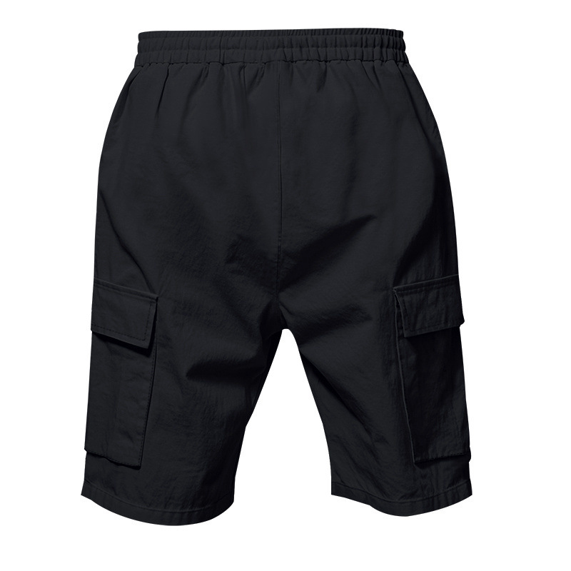 American Style Workwear Shorts Summer Casual Versatile Multi-Pocket Drawstring Breathable Comfortable Men's Shorts