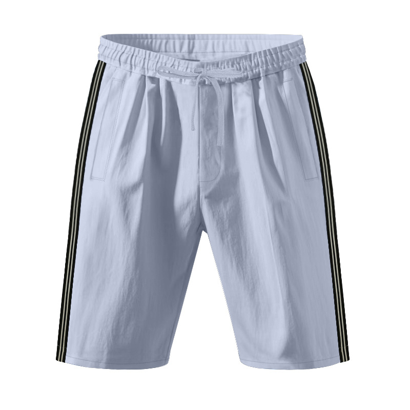 Men's Bottoms Shorts Men's Beach Outdoor Sports Shorts Breathable Striped Casual Five Quarter Pants