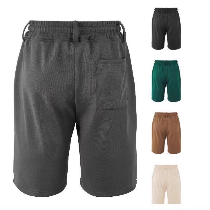 Men's Bottoms Shorts Men's Summer Heavyweight Knit Quick-Dry Large-Size Loose Work Beach Shorts
