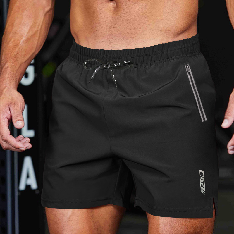 Summer Men's Quick-Dry Sports Shorts Casual Loose Breathable Thin Straight Five-Point Pants Men's Bottoms Shorts