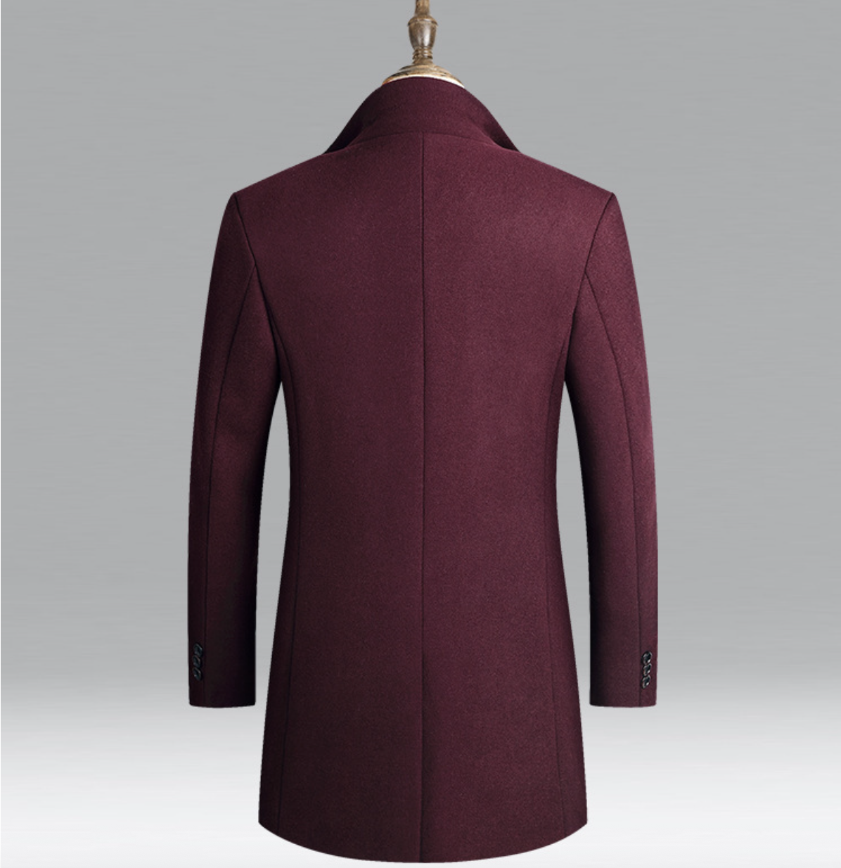 Men's Clothing Tops Jackets Coats New Autumn Winter Men's Woolen Coat Medium Long Windbreaker Men's Thick Woolen Jacket Men's Coat