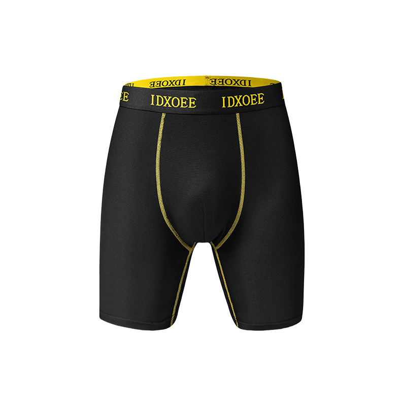 Men's Clothing Underwear Boxer Briefs Mid to Long Men's Underwear Flat Four Cornered Short Pants Youth Fitness Summer