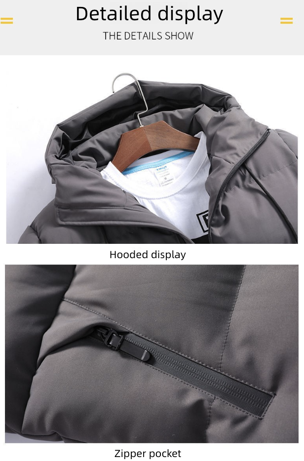 Men's Clothing Tops Jackets Coats Cotton Jacket 6XL Men's Winter New Loose Short Hooded Cotton Jacket Casual Bread Jacket Trendy Jacket